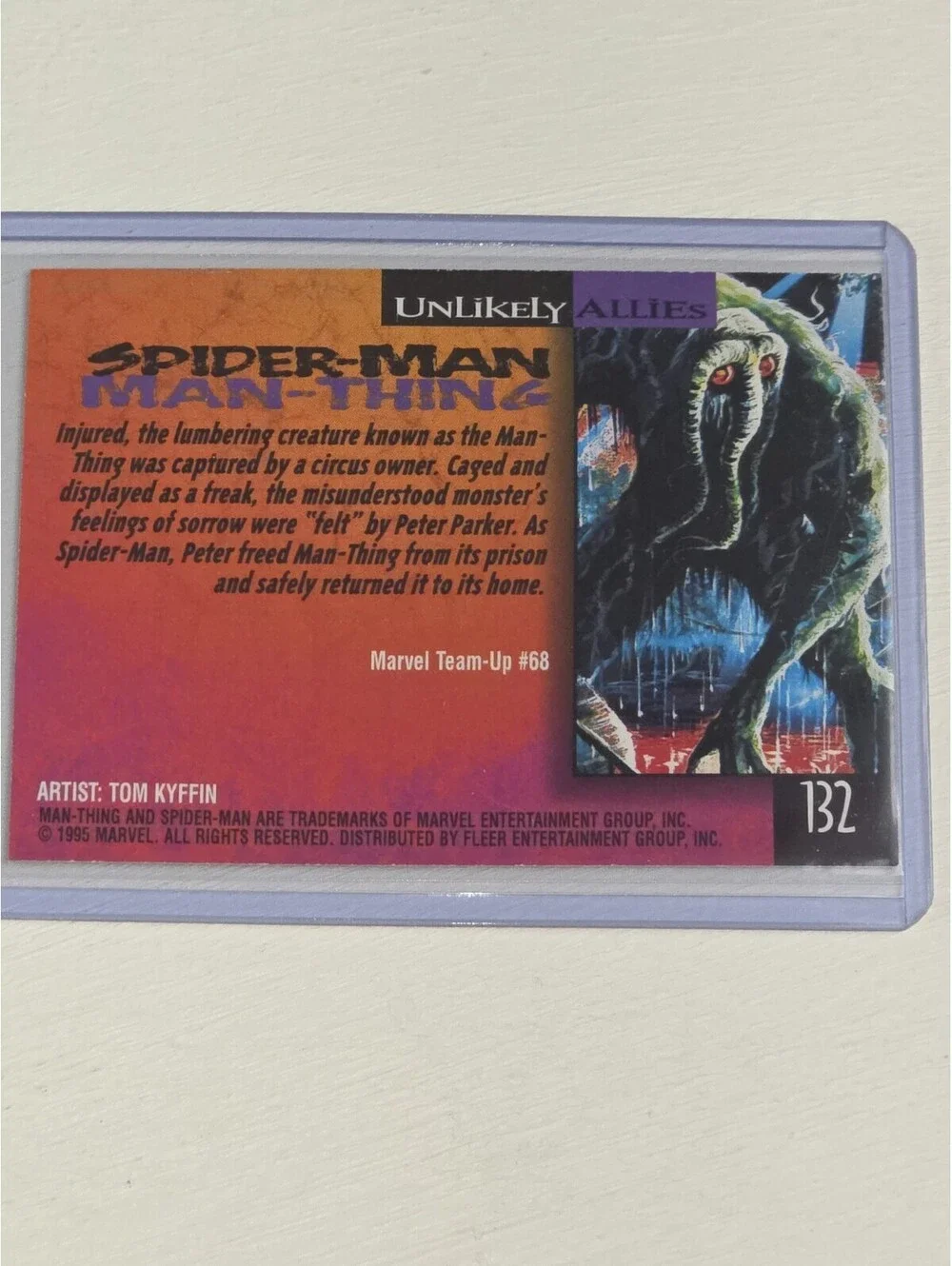 1995 Fleer Ultra SPIDER-MAN Gold Foil Signature Series #132 Man Thing